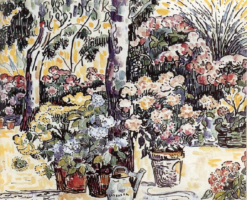 Paul Signac Artist-s Garden china oil painting image